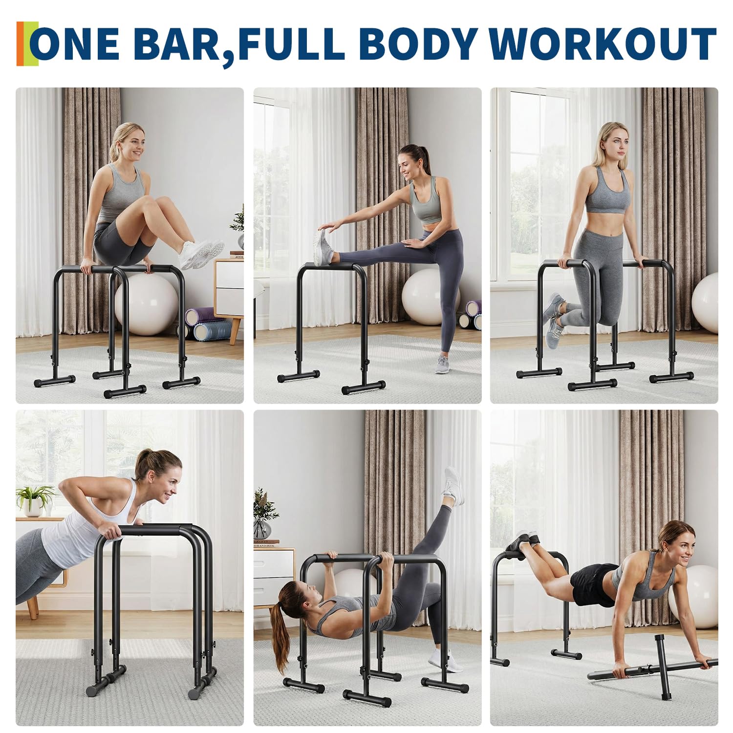 Amazon.com : Garvee Adjustable Dip Bars Station, 440LBS Heavy Duty